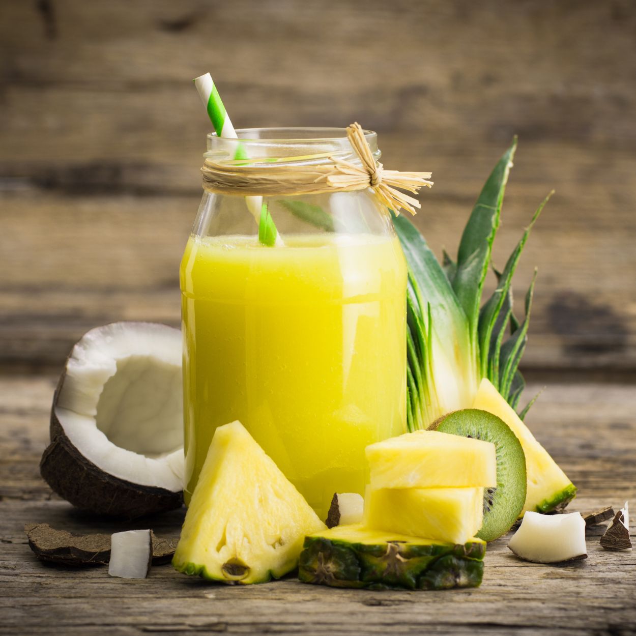 Pročitajte više o članku Zdravi sok od kivija i ananasa