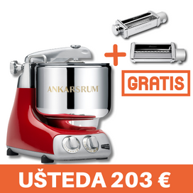 ANKARSRUM kuhinjski robot (crvena) + GRATIS nastavci za tjesteninu