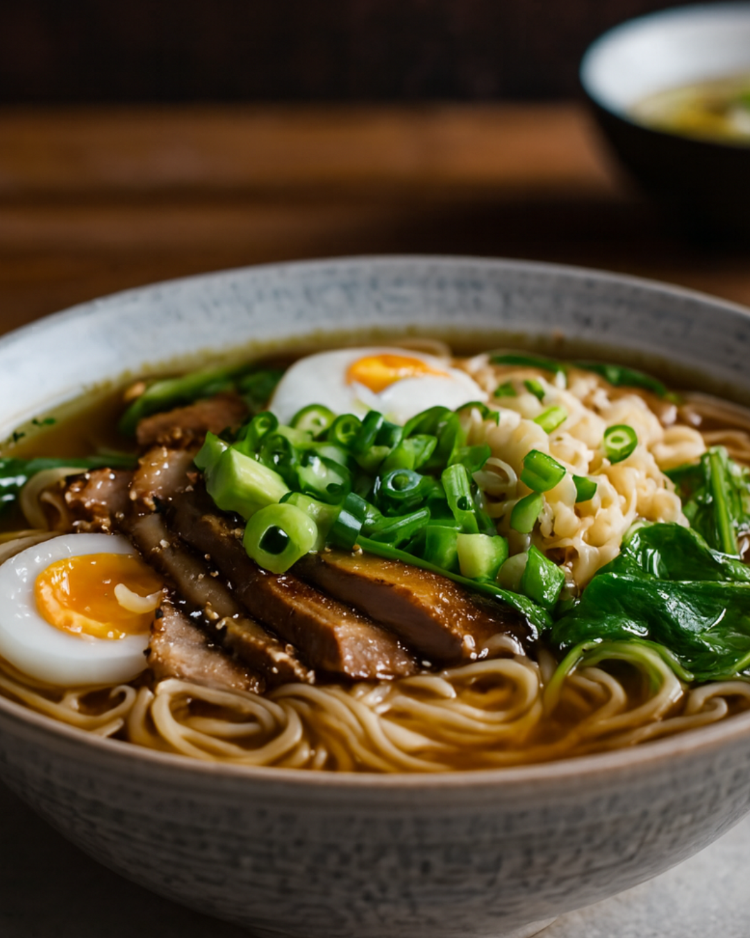 Trenutno pregledavate Domaći ramen rezanci s hrskavom svinjetinom i jajetom